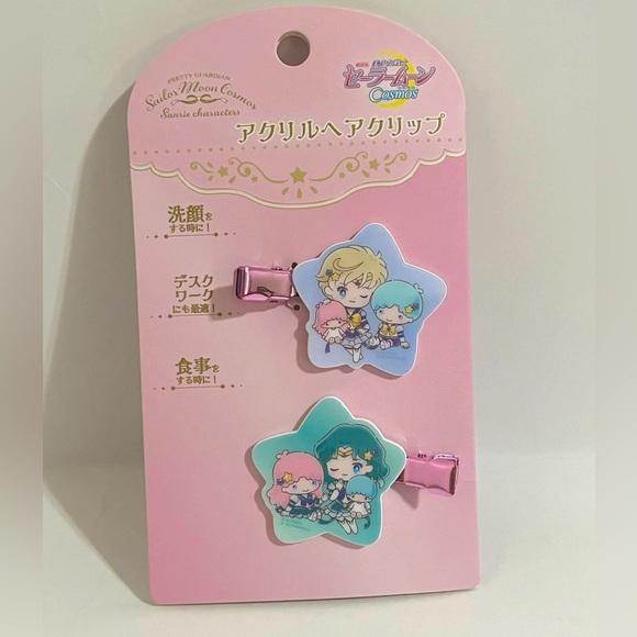Sailor Moon x Sanrio Little Twin Stars Acrylic Hair Clip - Picture 1 of 4
